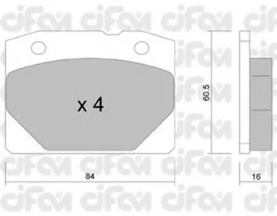 Комплект тормозных колодок, дисковый тормоз CIFAM купить