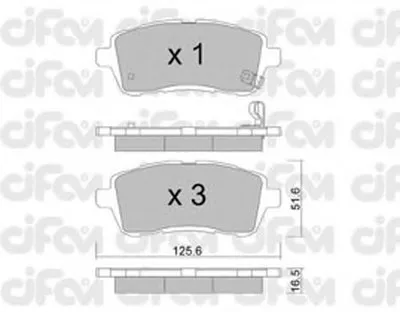 Комплект тормозных колодок, дисковый тормоз CIFAM купить
