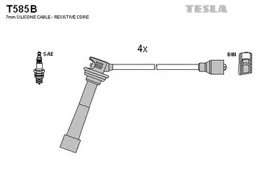 Комплект проводов зажигания TESLA купить