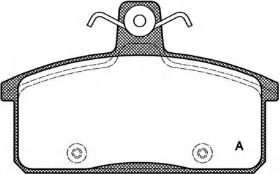 Комплект тормозных колодок, дисковый тормоз ADVANCE OPEN PARTS купить