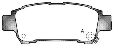 Комплект тормозных колодок, дисковый тормоз ADVANCE OPEN PARTS купить