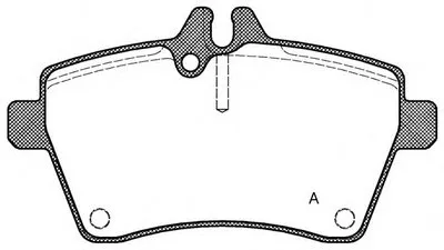 Комплект тормозных колодок, дисковый тормоз ADVANCE OPEN PARTS купить