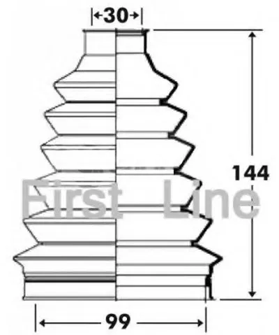 Пыльник, приводной вал FIRST LINE купить