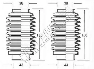Пыльник, рулевое управление FIRST LINE купить