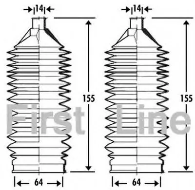 Пыльник, рулевое управление FIRST LINE купить