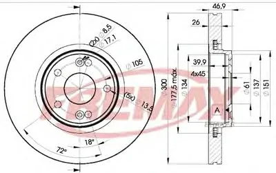 Тормозной диск Premium Carbon + FREMAX купить