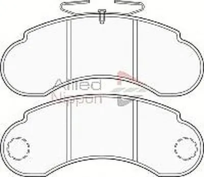Комплект тормозных колодок, дисковый тормоз ANL Braking COMLINE купить