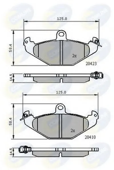 Комплект тормозных колодок, дисковый тормоз Comline COMLINE купить