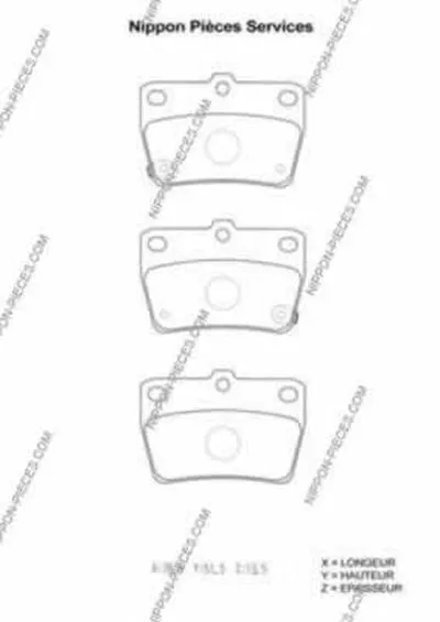 Комплект тормозных колодок, дисковый тормоз NPS купить