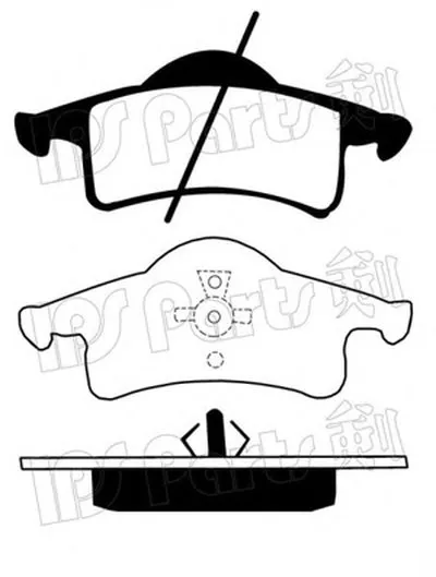 Комплект тормозных колодок, дисковый тормоз IPS Parts IPS Parts купить