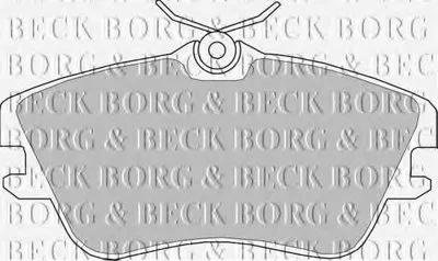 Комплект тормозных колодок, дисковый тормоз BORG & BECK купить