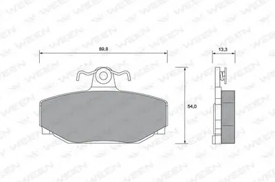 Комплект тормозных колодок, дисковый тормоз WEEN купить