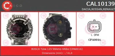 Генератор BRAND NEW SERIES CASCO купить