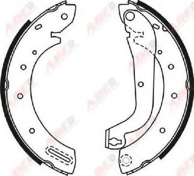 Комплект тормозных колодок ABE купить