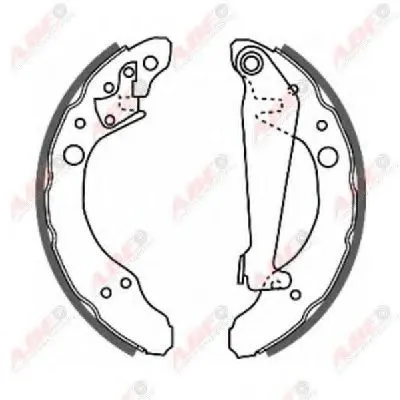 Комплект тормозных колодок ABE купить