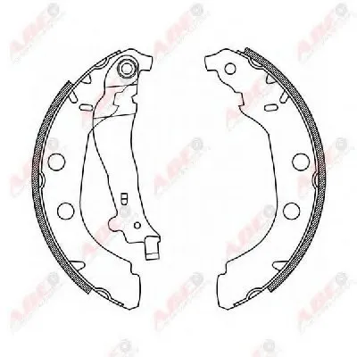 Комплект тормозных колодок ABE купить