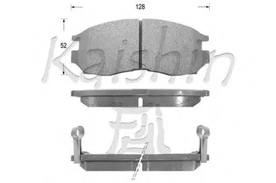 Комплект тормозных колодок, дисковый тормоз KAISHIN купить