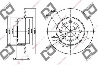 Тормозной диск DJ PARTS купить