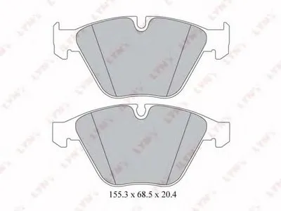 Комплект тормозных колодок, дисковый тормоз LYNXauto купить