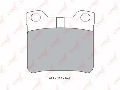 Комплект тормозных колодок, дисковый тормоз LYNXauto купить
