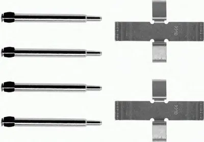 Комплектующие, колодки дискового тормоза HELLA PAGID купить