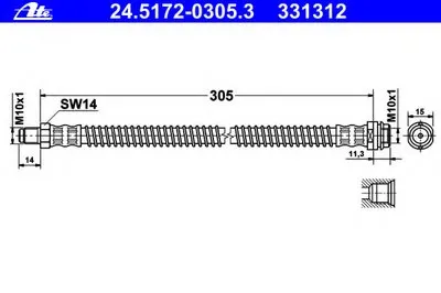 Тормозной шланг ATE купить