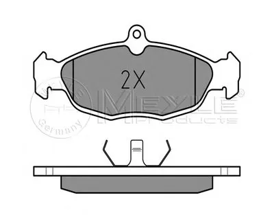 Комплект тормозных колодок, дисковый тормоз PLATINUM PAD MEYLE купить