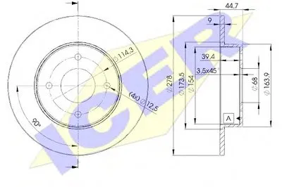 Тормозной диск ICER купить
