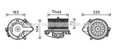 Электродвигатель, вентиляция салона AVA QUALITY COOLING купить