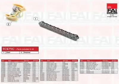 Комплект цепи привода распредвала FAI AutoParts купить