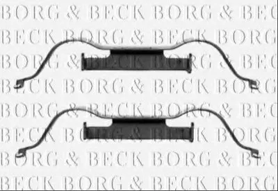 Комплектующие, колодки дискового тормоза BORG & BECK купить