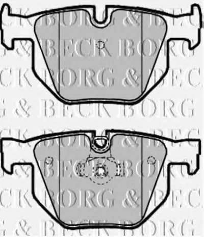 Комплект тормозных колодок, дисковый тормоз BORG & BECK купить