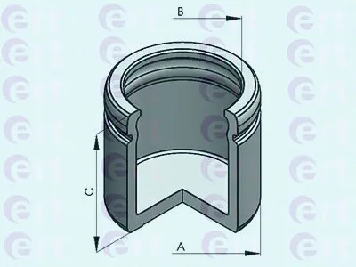 Поршень, корпус скобы тормоза ERT купить