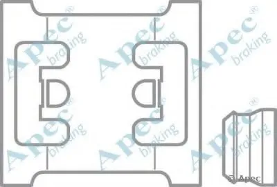 Комплектующие, тормозные колодки APEC braking купить