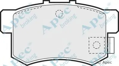 Комплект тормозных колодок, дисковый тормоз APEC braking купить