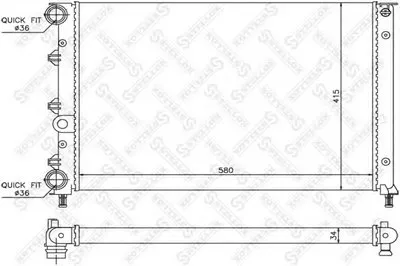Радиатор, охлаждение двигателя STELLOX купить