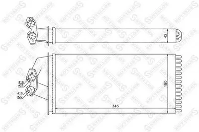 Теплообменник, отопление салона STELLOX купить