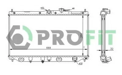 Радиатор, охлаждение двигателя PROFIT купить