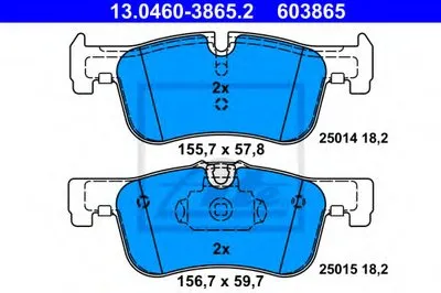 Комплект тормозных колодок, дисковый тормоз ATE купить