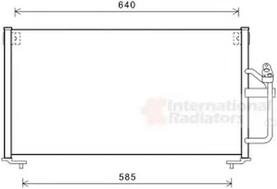 Конденсатор, кондиционер VAN WEZEL купить