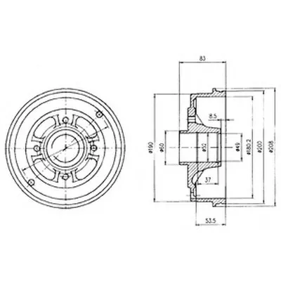 Тормозной барабан DELPHI купить
