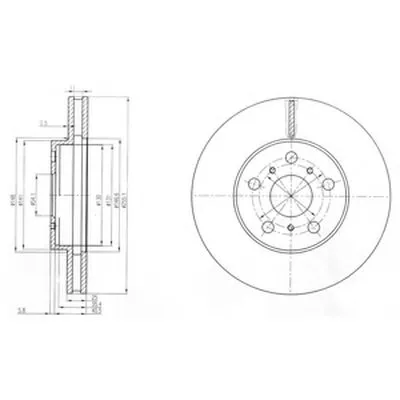 Тормозной диск DELPHI купить