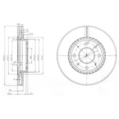 Тормозной диск DELPHI купить