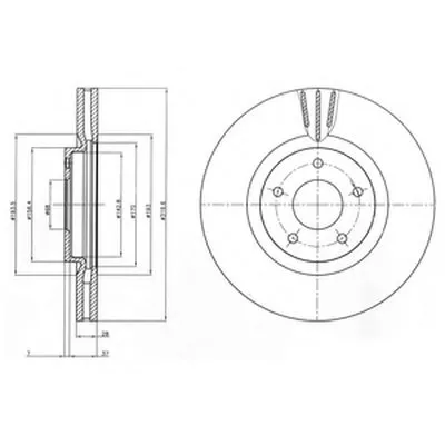Тормозной диск DELPHI купить