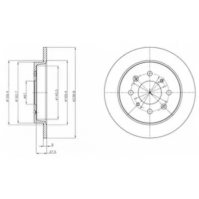 Тормозной диск DELPHI купить