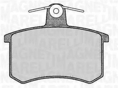 Комплект тормозных колодок, дисковый тормоз MAGNETI MARELLI купить