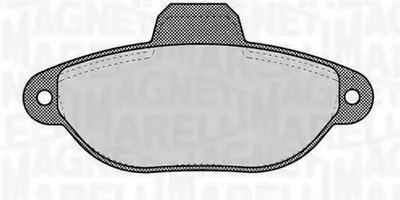 Комплект тормозных колодок, дисковый тормоз MAGNETI MARELLI купить