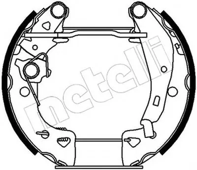 Комплект тормозных колодок Kit premounted METELLI купить