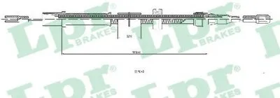 Трос, стояночная тормозная система LPR купить