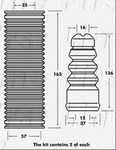 Пылезащитный комплект, амортизатор FIRST LINE купить
